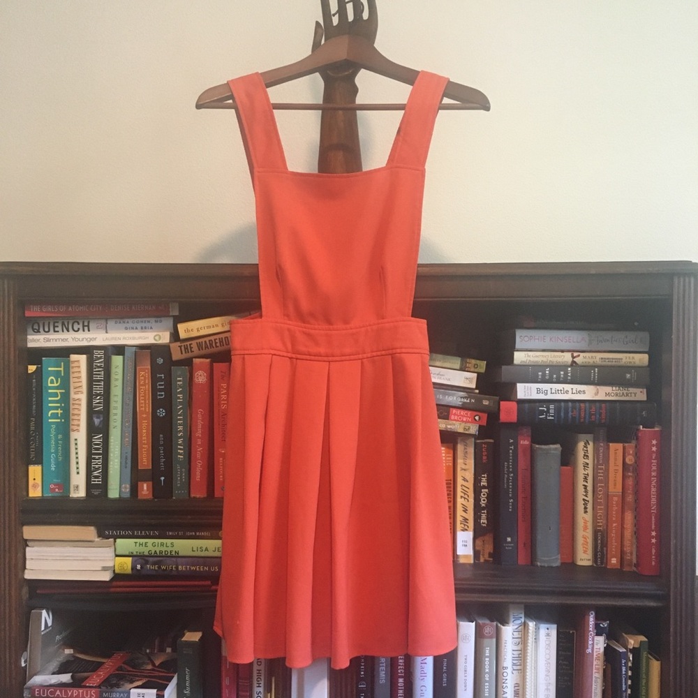 Orange apron dress